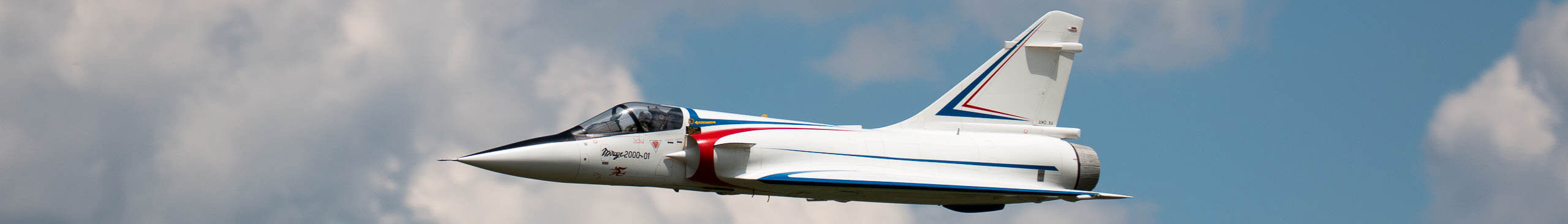 Modellflugzeug-Mirage RC-Modell-Mirage, Kopfbild